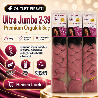 3 Paket - Afrika Örgüsü Ve Rasta İçin Sentetik Ombreli Saç 2-39 3 Paket - Afrika Örgüsü Ve Rasta İçin Sentetik Ombreli Saç 2-39