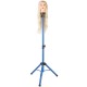 Kuaför Eğitim Mankeni İçin Metal Tripod - Mavi + Taşıma Çantası
