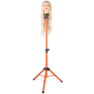 Kuaför Eğitim Mankeni İçin Metal Tripod - Turuncu + Taşıma Çantası Kuaför Eğitim Mankeni İçin Metal Tripod - Turuncu + Taşıma Çantası