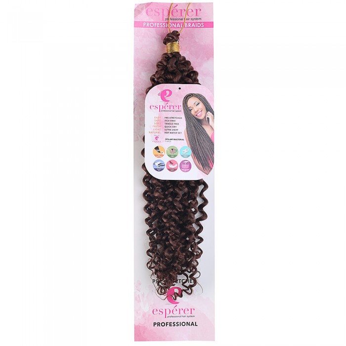 Afro Dalgası Saç - Koyu Kahve