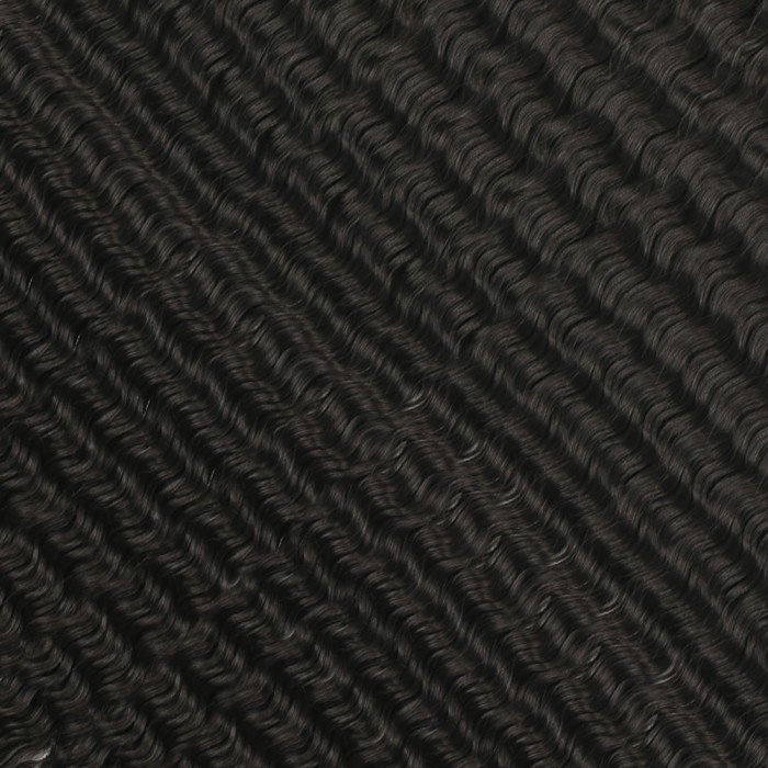 Rus Afro Dalgası Saç - Siyah