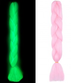 Fosforlu Neon Örgülük Saçlar