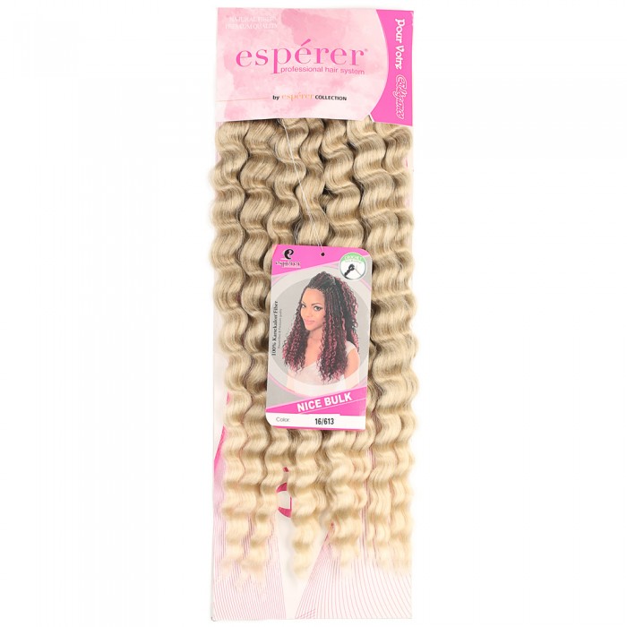 Nice Bulk Afro Su Dalgası Saç - Küllü Balköpüğü / Platin Ombreli Nice Bulk Afro Su Dalgası Saç - Küllü Balköpüğü / Platin Ombreli