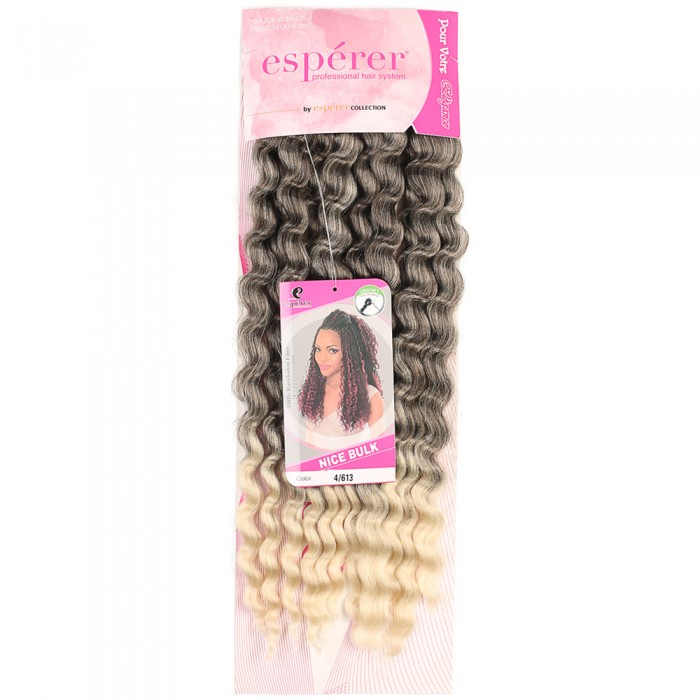 Nice Bulk Afro Su Dalgası Saç - Kahve / Platin Ombreli Nice Bulk Afro Su Dalgası Saç - Kahve / Platin Ombreli