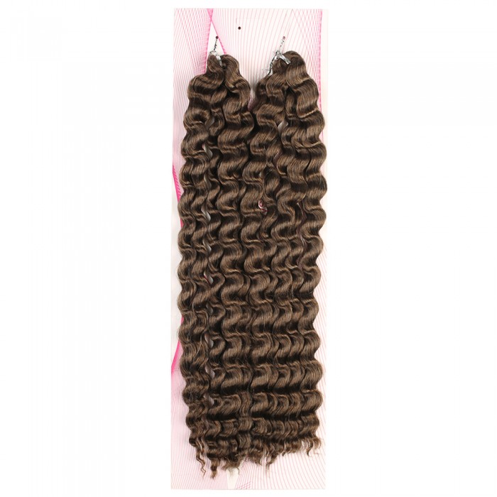 Nice Bulk Afro Su Dalgası Saç - Koyu Kumral Nice Bulk Afro Su Dalgası Saç - Koyu Kumral