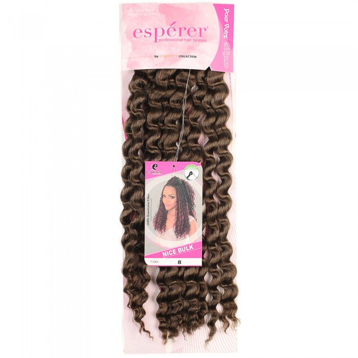 Nice Bulk Afro Su Dalgası Saç - Koyu Kumral Nice Bulk Afro Su Dalgası Saç - Koyu Kumral