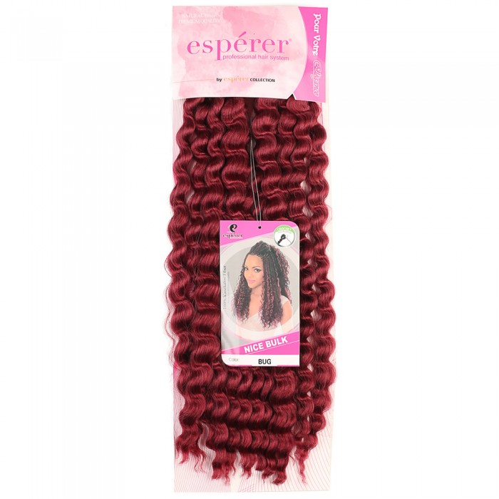 Nice Bulk Afro Su Dalgası Saç - Kızıl Nice Bulk Afro Su Dalgası Saç - Kızıl