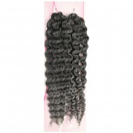 Nice Bulk Afro Su Dalgası Saç - Siyah / Gri Ombreli