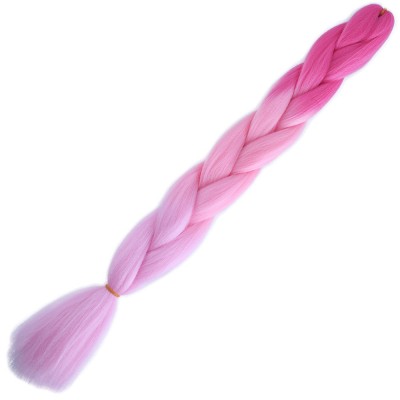 Afrika Örgülük Ombreli Sentetik Saç 100 Gr. - Koyu Pembe / Açık Pembe / Pembe