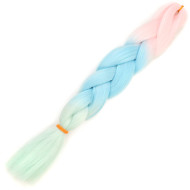 Simli Şeker Pembe / Açık Mavi / Su Yeşili Ombreli Örgülük Saç 100 Gr. Simli Şeker Pembe / Açık Mavi / Su Yeşili Ombreli Örgülük Saç 100 Gr.