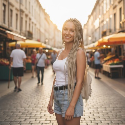 Afrika Örgüsü Ve Rasta İçin Sentetik Saç - Platin