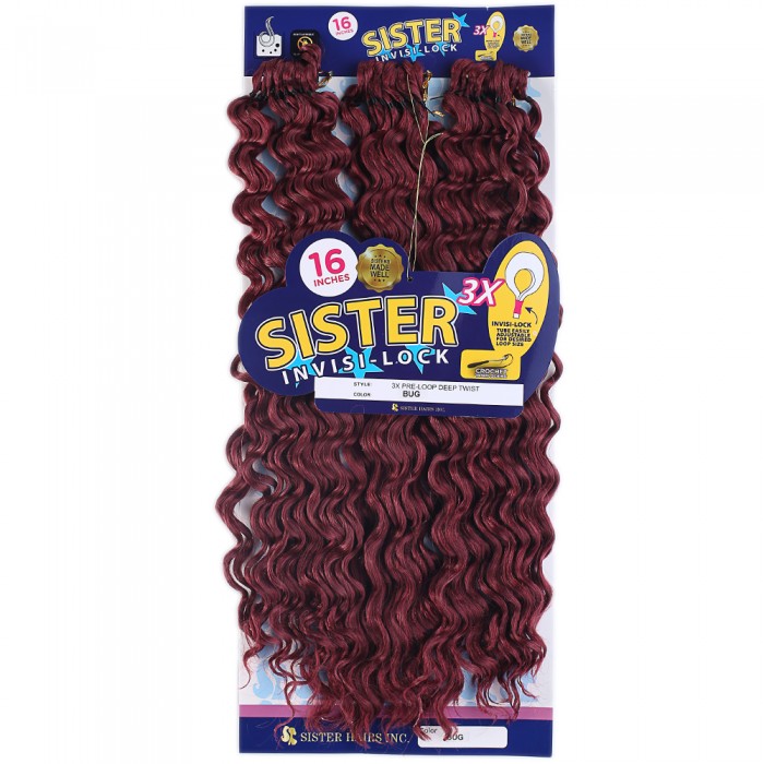  Sister Afro Dalgası Saç - Kızıl Bug