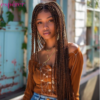  Sentetik Örgülük Saç Esperer 100 Gr. - Koyu Kahve