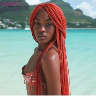 Sentetik Örgülük Saç Esperer 100 Gr. - Kırmızı Sentetik Örgülük Saç Esperer 100 Gr. - Kırmızı