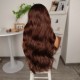 Kahve Karamel Geniş Dalgalı Fiber Sentetik Tül Peruk Kahve Karamel Geniş Dalgalı Fiber Sentetik Tül Peruk