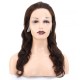 Dalgalı Front Lace Gerçek Tül Peruk - Koyu Kahve - 60-65cm