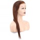 Düz Front Lace Gerçek Tül Peruk - Açık Kahve - 60-65cm