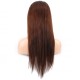 Düz Front Lace Gerçek Tül Peruk - Açık Kahve - 60-65cm