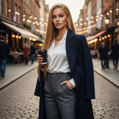 Düz Front Lace Gerçek Tül Peruk - Sıcak Karamel - 70-75cm