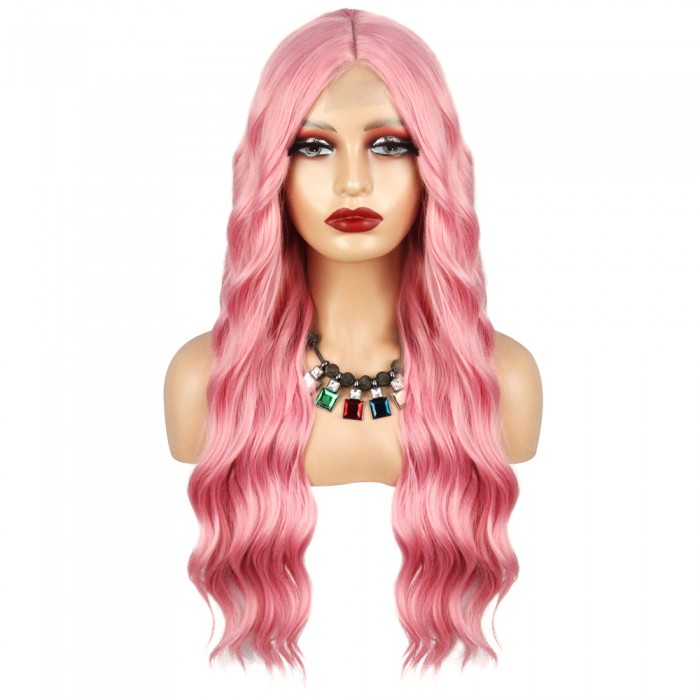 Pembe Dalgalı Tül Peruk Pembe Dalgalı Tül Peruk