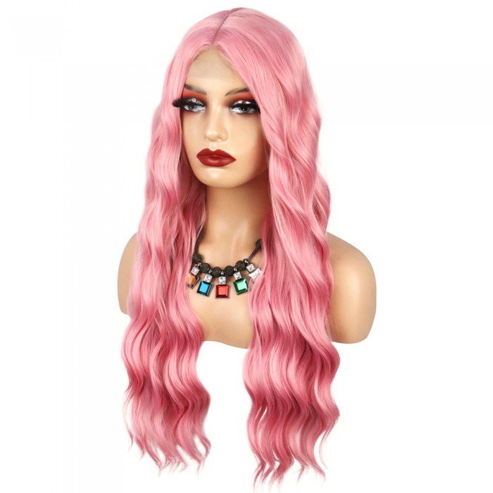 Pembe Dalgalı Tül Peruk Pembe Dalgalı Tül Peruk