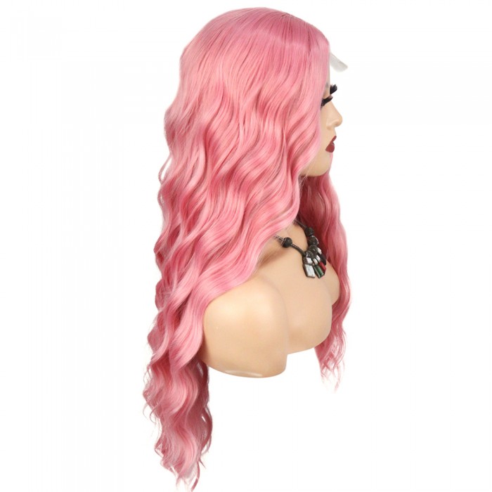 Pembe Dalgalı Tül Peruk Pembe Dalgalı Tül Peruk