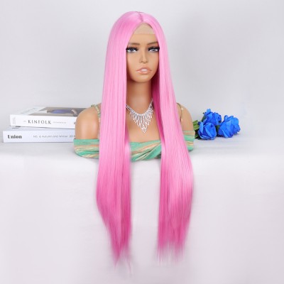 Pembe Ekstra Uzun Tül Peruk Pembe Ekstra Uzun Tül Peruk