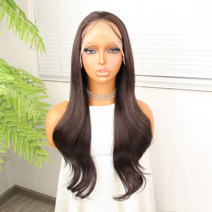 Kahve Karamel Fiber Sentetik Hafif Dalgalı Tül Peruk