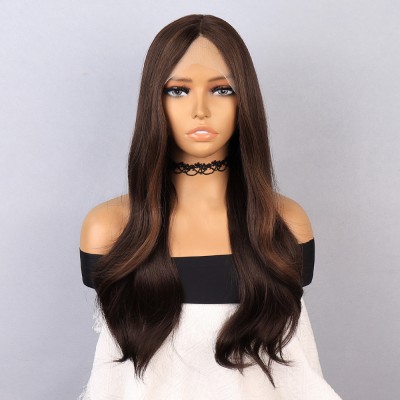 Kumral Dalgalı Işıltılı Tül Peruk