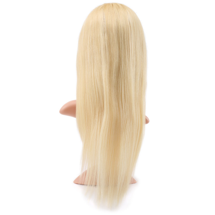 Gerçek Front Lace Düz Platin Tül Peruk - 55-60cm Gerçek Front Lace Düz Platin Tül Peruk - 55-60cm