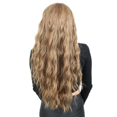 Perçemli Uzun Su Dalgası Fiber Sentetik Peruk- Bebek Kumralı Perçemli Uzun Su Dalgası Fiber Sentetik Peruk- Bebek Kumralı