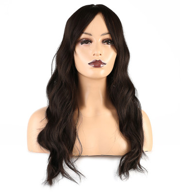 Dalgalı Perçemli Fiber Sentetik Orta Boy Peruk - Kahverengi Dalgalı Perçemli Fiber Sentetik Orta Boy Peruk - Kahverengi