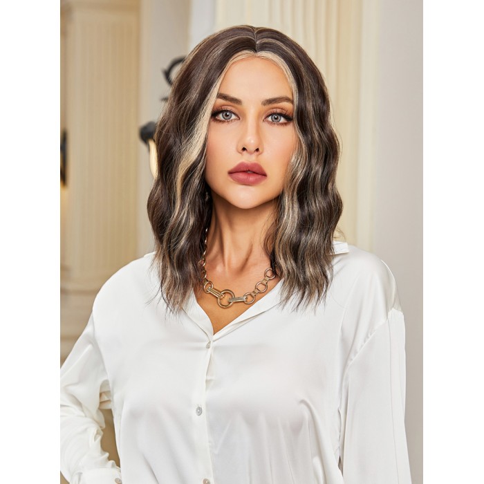 Kahverengi / Balköpüğü Röfleli Küt Tül Peruk