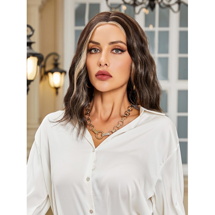 Kahverengi / Balköpüğü Röfleli Küt Tül Peruk