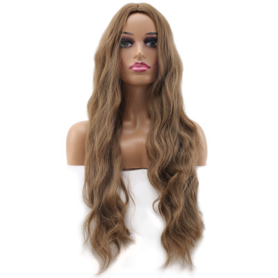 Uzun Su Dalgası Fiber Sentetik Peruk - Açık Kumral Uzun Su Dalgası Fiber Sentetik Peruk - Açık Kumral