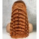 Gerçek Front Lace Tül Peruk - Yoğun Dalgalı - Bakır 70-75cm