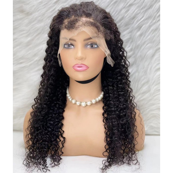 Gerçek Front Lace Tül Peruk - Su Dalgası - Doğal 60-65cm