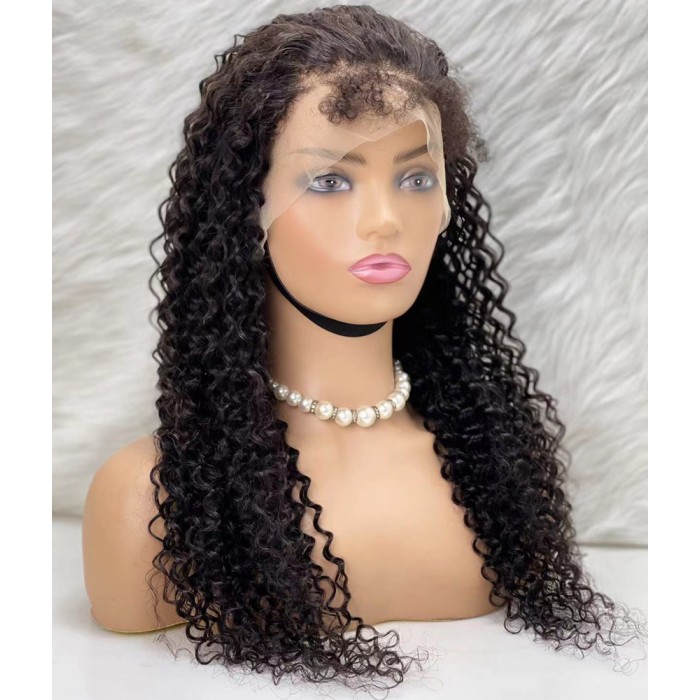 Gerçek Front Lace Tül Peruk - Su Dalgası - Doğal 60-65cm