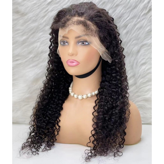 Gerçek Front Lace Tül Peruk - Su Dalgası - Doğal 60-65cm