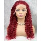 Gerçek Front Lace Tül Peruk - Derin Dalgalı - Kızıl 70-75cm