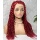 Gerçek Front Lace Tül Peruk - Kabarık Afro - Kızıl 70-75cm