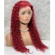 Gerçek Front Lace Tül Peruk - Su Dalgası - Kızıl 70-75cm