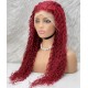 Gerçek Front Lace Tül Peruk - Su Dalgası - Kızıl 70-75cm