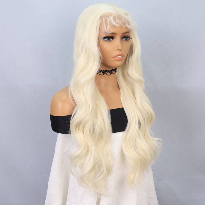 Platin Fiber Sentetik Front Lace Tül Peruk Platin Fiber Sentetik Front Lace Tül Peruk