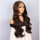Koyu Kumral Fiber Sentetik Front Lace Tül Peruk Koyu Kumral Fiber Sentetik Front Lace Tül Peruk