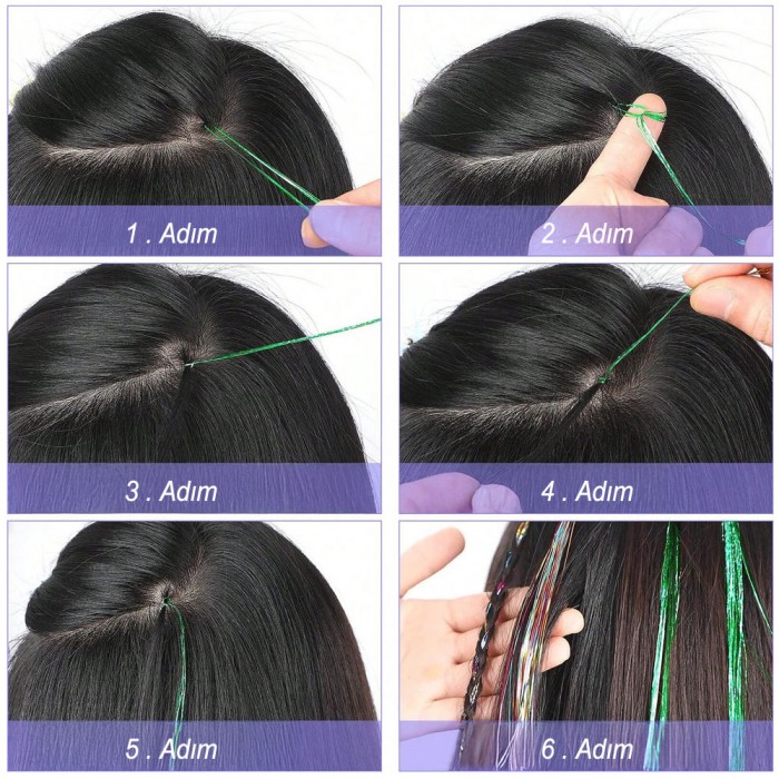 Hair Tinsel Saç Simi - HT04 Hair Tinsel Saç Simi - HT04