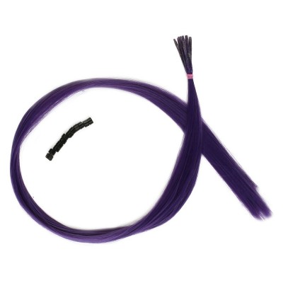 Renkli Sentetik Boncuk Kaynaklık Saç + Takım Aparatı - Küllü Mor- 10 Adet Renkli Sentetik Boncuk Kaynaklık Saç + Takım Aparatı - Küllü Mor- 10 Adet