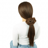 Yoğun Saçlı Lastikli Topuz Toka - Karamel Yoğun Saçlı Lastikli Topuz Toka - Karamel