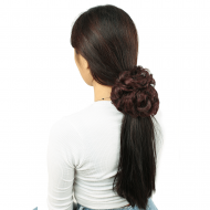 Yoğun Saçlı Lastikli Topuz Toka - Koyu Kızıl Yoğun Saçlı Lastikli Topuz Toka - Koyu Kızıl