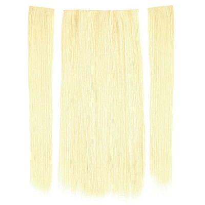 Fiber Sentetik Düz Yarım Ay + 2 Yan Çıt Çıt - Platin Fiber Sentetik Düz Yarım Ay + 2 Yan Çıt Çıt - Platin